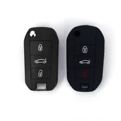 888 CAR ACCESSORIES Silikonska navlaka za ključeve crna Peugeot