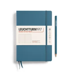 Notebook Medium (A5) Hardcover, Tačke, Stone blue