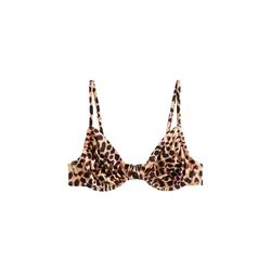 Next Bikini zgornji del kapučino/temno rjava