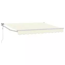 Nadstrešnica Krem 3,5 x 2 m Poliester i metal