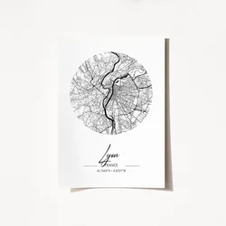 Wallity Poster France Lyon-2075, 29,7x42 cm