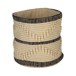 Eglo 426518 - Dekorativna korpa TOYAMA 25x25 cm bež/crna