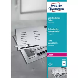 Avery-Zweckform Prozirna samoljepljiva folija3480 Avery-Zweckform DIN A4, 100 kom.