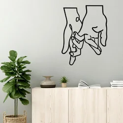 Wallity Zidna dekoracija Pinky Love, 58x76cm, Crna