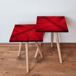 HANAH HOME Set 2 stočića 2Shp104 Red
