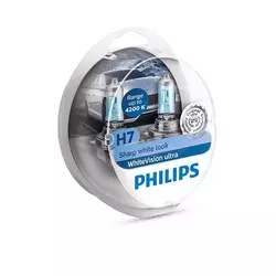 Philips par žarulja H7 WhiteVision Ultra + W5W