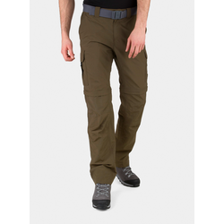 Pohodniške hlače Columbia Silver Ridge II Convertible - olive green