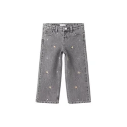 MANGO KIDS Kavbojke NIGHT siv denim