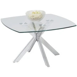 STOČIĆ ZA KAFU 80/45/80 cm prozirna, boja hroma