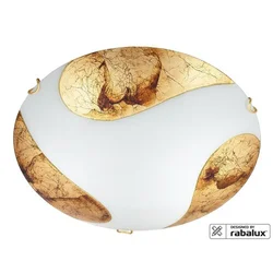 RABALUX Plafonjera art gold bela