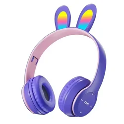Bunny ears bluetooth slušalice p47r ljubicasta