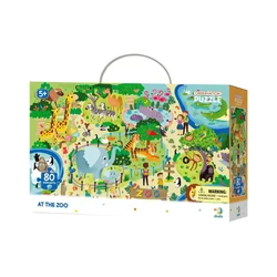 DoDo Iskanje slik Puzzle v živalskem vrtu 80 kosov