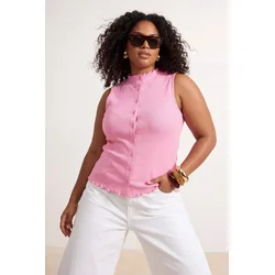 Trendyol Curve Ženska bluza Tbbss26Af00183, Roze