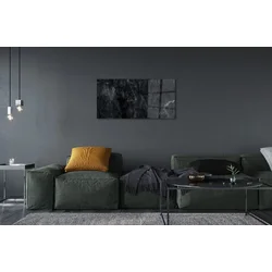 tulup.si Slika na steklu Marmor kamniti zid 100x50 cm 2 obešalnika