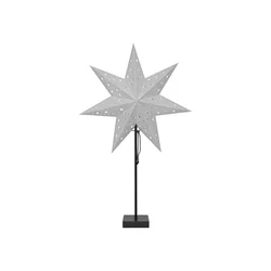 Markslöjd 704455 - Božićna dekoracija SOLVALLA 1xE14/25W/230V srebrna 69 cm