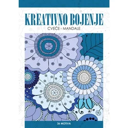Bojanka kreativno bojenje A4 mandala / cveće 36
