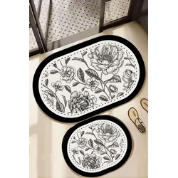 Lessentiel Maison Set prostirki za kupatilo Rasse, 2 Komada, Šarena