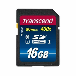 Spominska kartica Transcend 16 GB SDHC (Class10) UHS-I 400X (Premium)