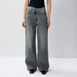 Farmerke wide leg sa niskim strukom