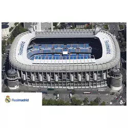 Real Madrid Bernabeu poster