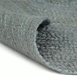 Ručno rađeni tepih od jute okrugli 210 cm maslinastozeleni