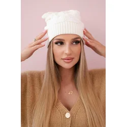 Leonia K342 ecru womens cap