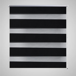 Zebra zavjesa 120,9 x 230 cm Širina tkanine 116,7 cm crna