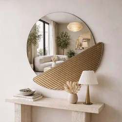 HANAH HOME Ogledalo Crescent Bronze