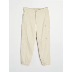Sinsay - Cargo jogger pantalone - nude