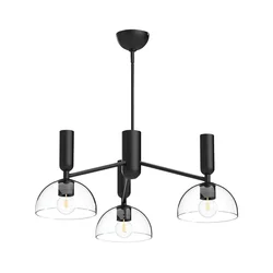 Alora Mood ALM-JUDE3-MB-CL - Luster na šipci JUDE 3xE27/60W/230V crna
