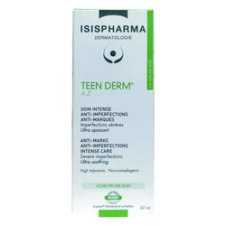 Isispharma Krema za tretman upaljenih akni i nesavršenosti na koži Isp Teen Derm A.Z,.30ml