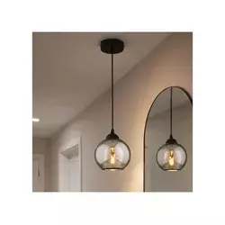 Brilagi - Luster na sajli 1xE27/60W/230V crna/zadimljena siva