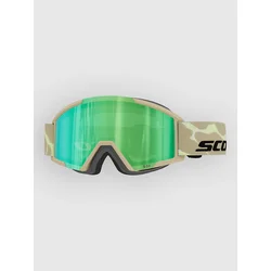 Scott Shield Pro Junior Mojave Beige Kids Goggle green chrome s2