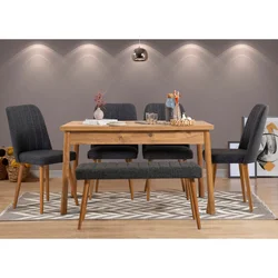 HANAH HOME Trpezarijski set Costa Atlantic Anthracite