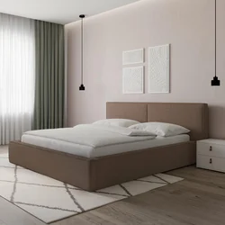 Bessagi Home Oblazinjena Postelja Serena, Rjava, 180x200