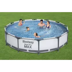 BESTWAY Vrtni bazen 56416 Steel Pro MAX 3,66mx 0,76m Set za bazen, sa pumpom s kartonskim filterom