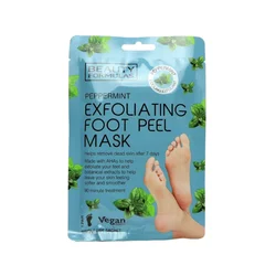Beauty Formulas Piling maska za stopala, Peppermint