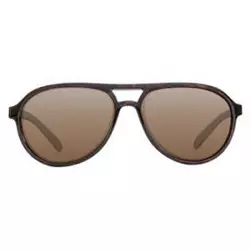SUNGLASSES AVIATOR MAT BLACK FRAME / GREY LENS (K4D03)