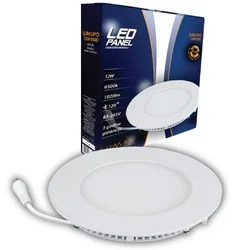 LUMAX LED PANEL UGRADNI OKRUGLI MUPO-12W 6500K