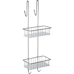 WENKO 22213100 - Stalak ALDO 24,5x70 cm nerđajući čelik/srebran