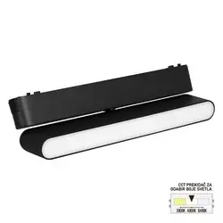 LED magnetna svetiljka CCT ULTRA SLIM FMS1101-12 BK