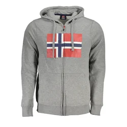 NORWAY 1963 MEN'S GRAY ZIP SWEATSHIRT