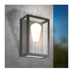 Eglo 31778-LED RGBW prigušiva spoljašnja zidna lampa ALAMONTE-Z LED/4,9W/230V IP44 crna