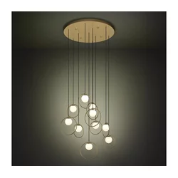 Eglo 390345 - PORTOCOLOM LED prigušiva luster na kablu, 10xLED/3W/230V, prečnik 58 cm