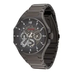 HUGO Analogna ura #GRAIL SKELETON rdeča/črna/srebrna