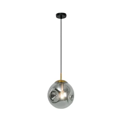 Luster na sajli OSCAR 1xE27/40W/230V dimljena crna