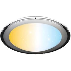 Aigostar - LED prigušiva plafonska lampa LED/60W/230V 2700-6500K prečnik 52,7 cm hrom + daljinski upravljač