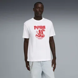 PUMA Graphic Relaxed Breakfast Tee Men, Clothing, White, L