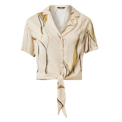 MEXX Bluza bež/temno bež/črna