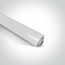 7908/AL, Aluminijski trokutasti profil 2m + PC opalni pokrov